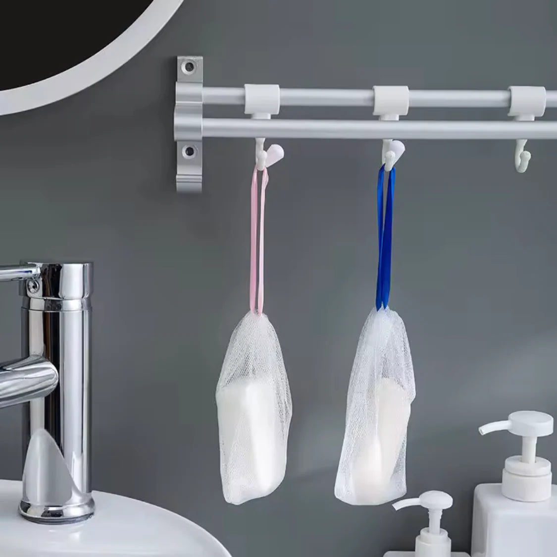 Exfoliating Mesh Soap Bag- Pack of 5