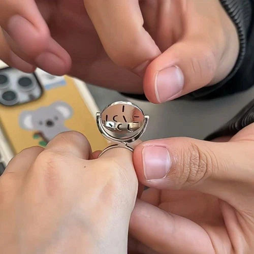 Spinning "I Love You" Fidget Ring