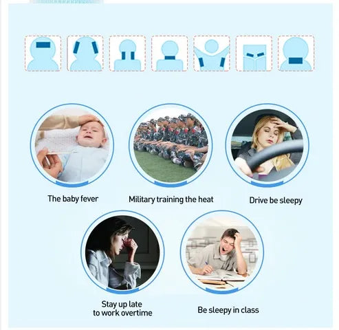 COOLING PATCHES FOR FEVER DOWN  pack of 6