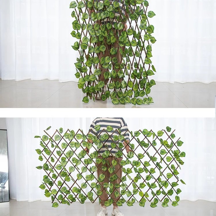 Leaf wooden terrace fence