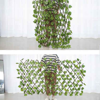 Leaf wooden terrace fence