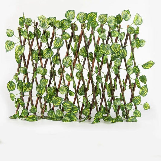 Leaf wooden terrace fence