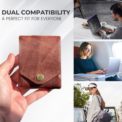 Multi-functional Leather Compact Wallet