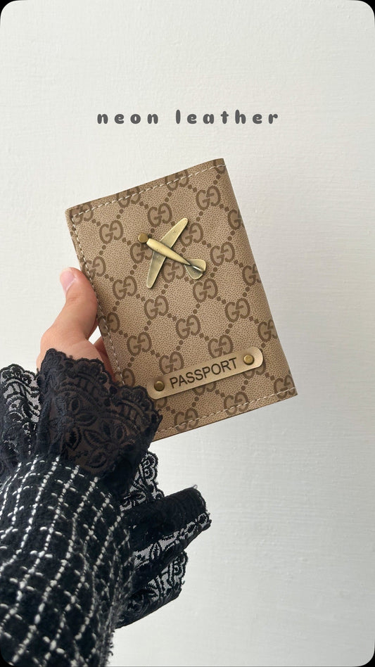 Premium Passport Cover with Metal Logo