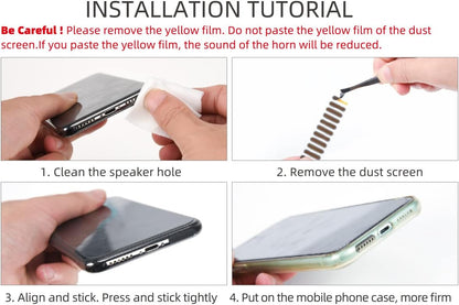 Mobile  Speaker Dust Cover Sticker pack of 10 pcs