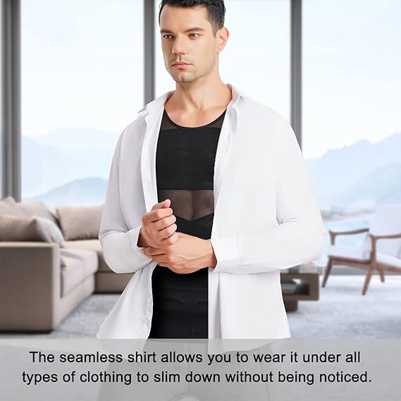 Junlan Men's Slimming Compression Tank Top