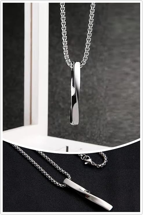 Twisted Vertical Bar Pendant