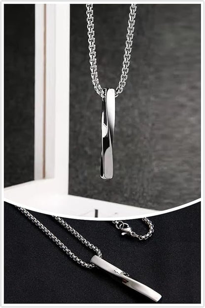 Twisted Vertical Bar Pendant