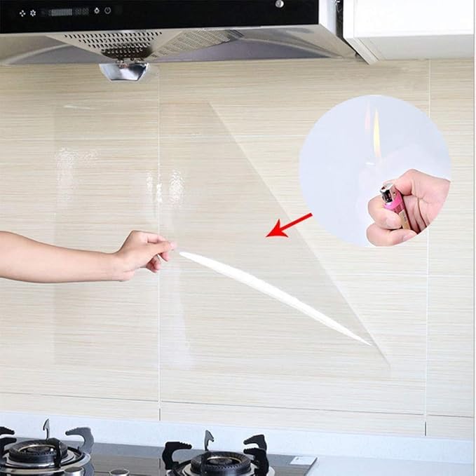 Transparent Kitchen Backsplash Wall Protector