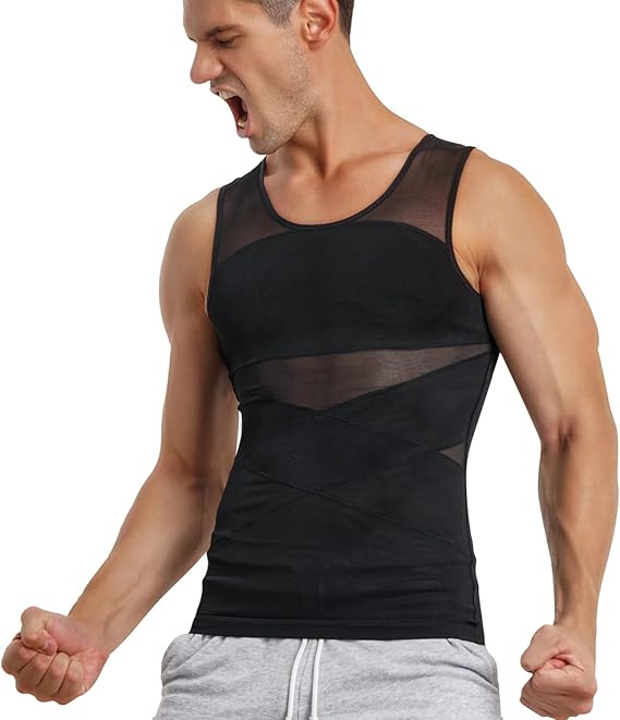 Junlan Men's Slimming Compression Tank Top