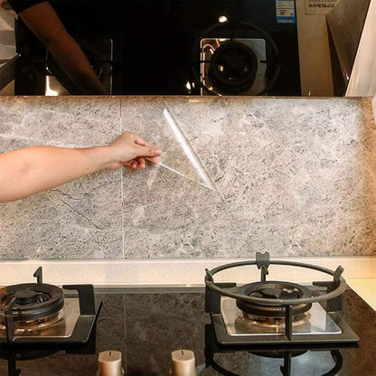 Transparent Kitchen Backsplash Wall Protector