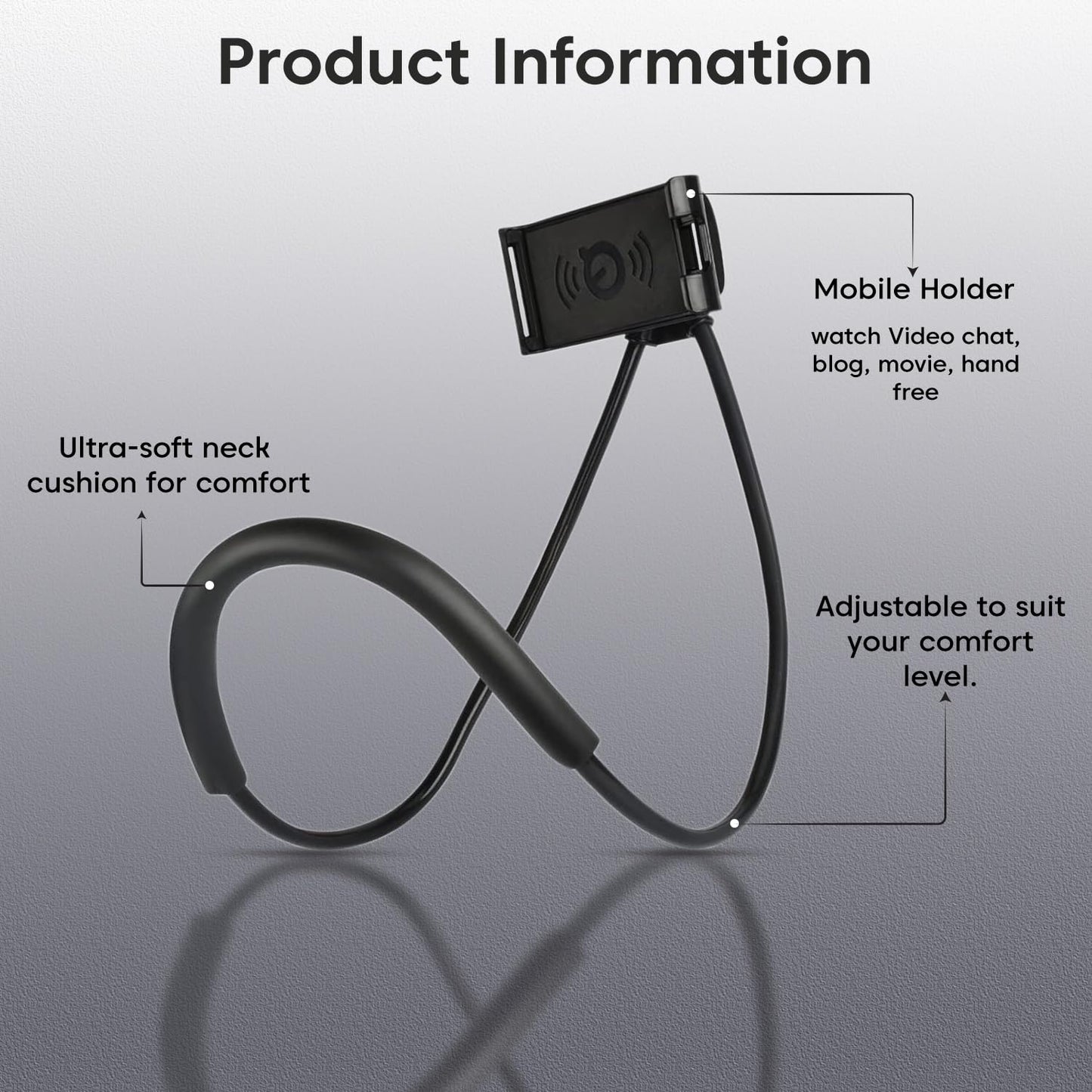 360° Rotating Neck Phone Holder