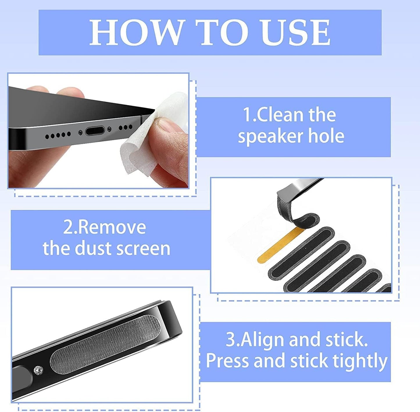 Mobile  Speaker Dust Cover Sticker pack of 10 pcs