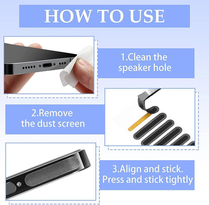 Mobile  Speaker Dust Cover Sticker pack of 10 pcs