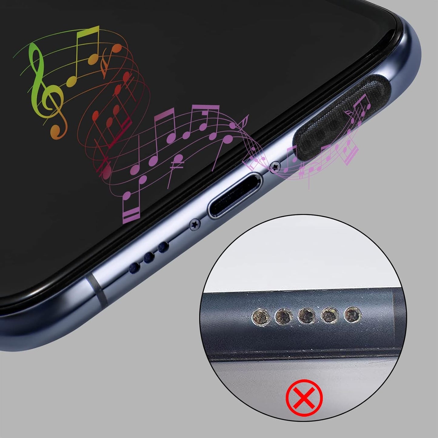 Mobile  Speaker Dust Cover Sticker pack of 10 pcs