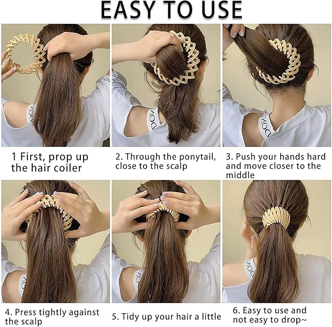 Lazy Bird's Nest Plate Hairpin- Pack of 2