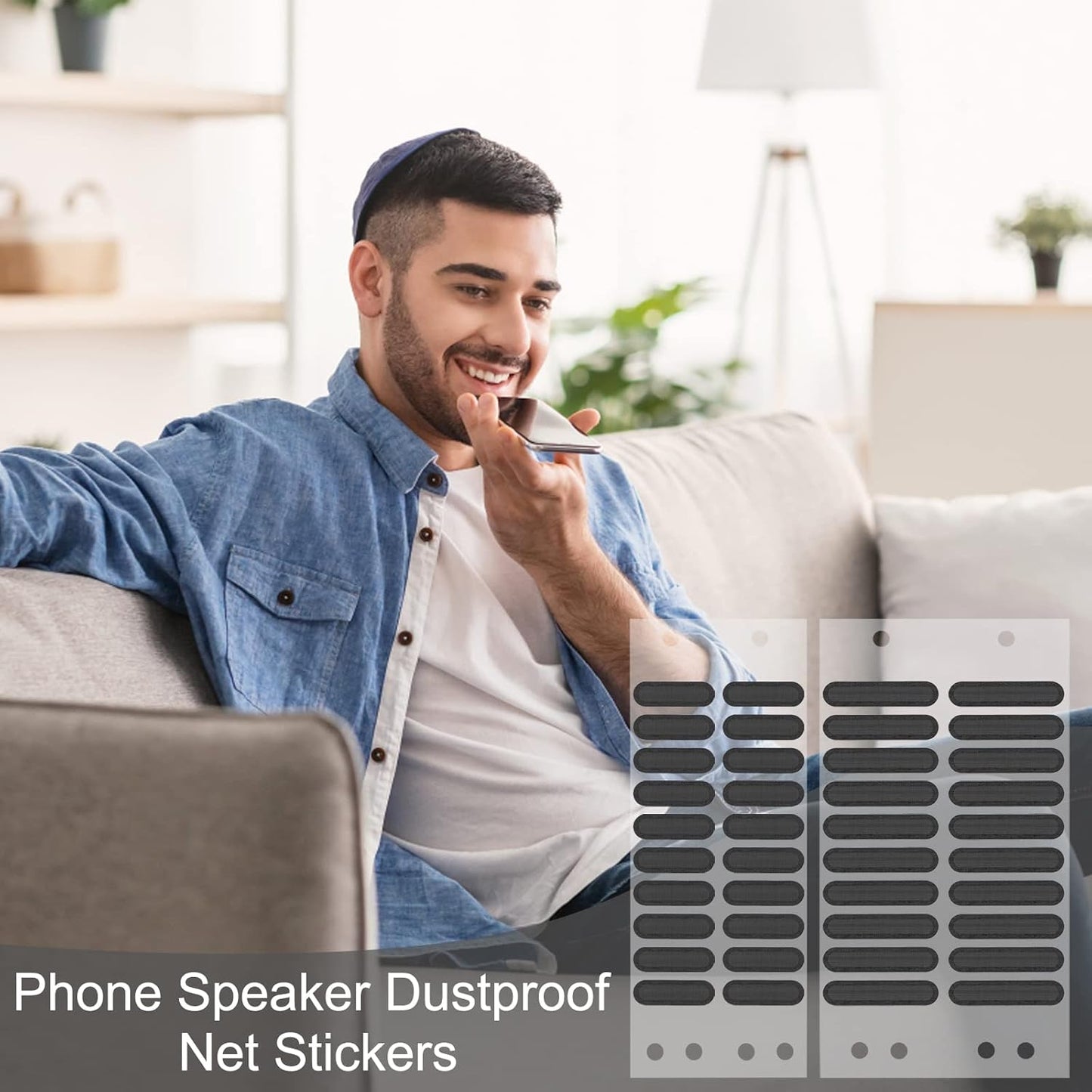 Mobile  Speaker Dust Cover Sticker pack of 10 pcs