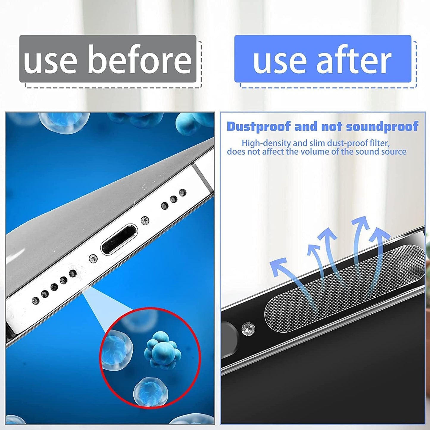 Mobile  Speaker Dust Cover Sticker pack of 10 pcs