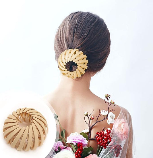 Lazy Bird's Nest Plate Hairpin- Pack of 2