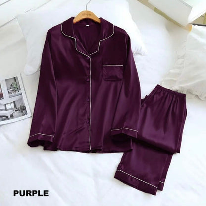 Silk PJ Night Suit Set