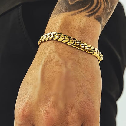 Gold Curb Cuban Bracelet