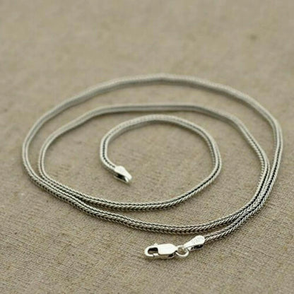 Sterling Silver Foxtail Chain
