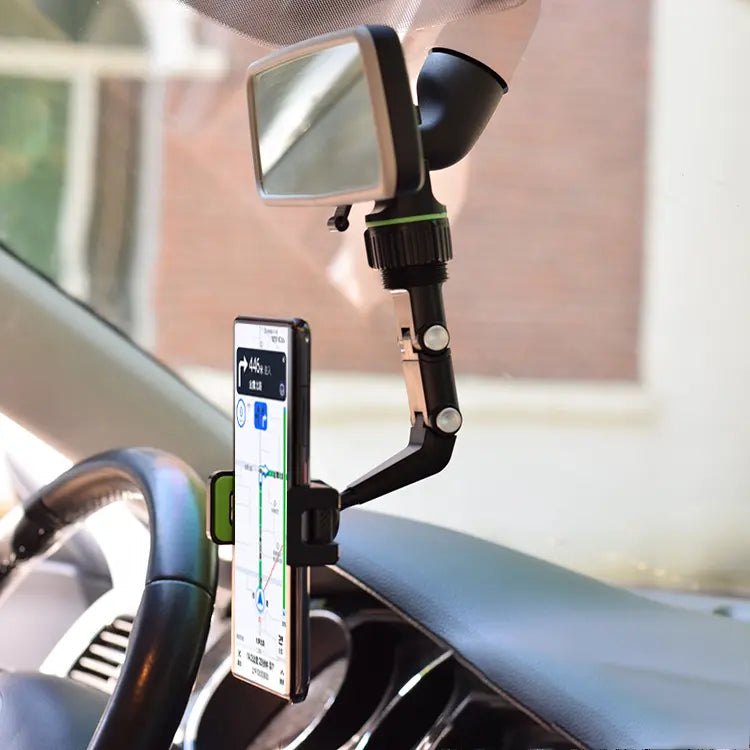 Multifunctional Rearview Mirror Phone Holder