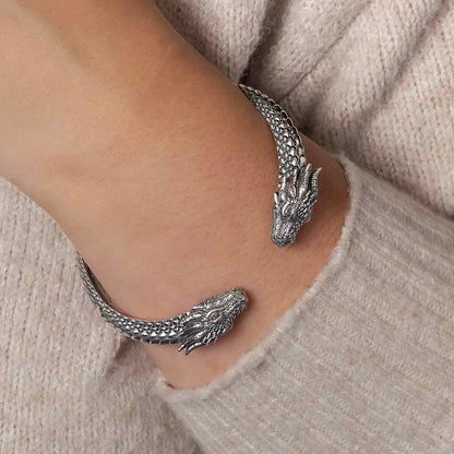 ORIGINAL SILVER MAJESTIC DRAGONS CUFF