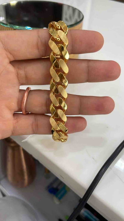 Gold Curb Cuban Bracelet