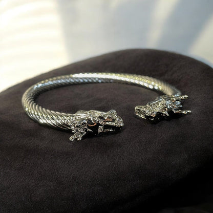 ORIGINAL SILVER MAJESTIC DRAGONS CUFF