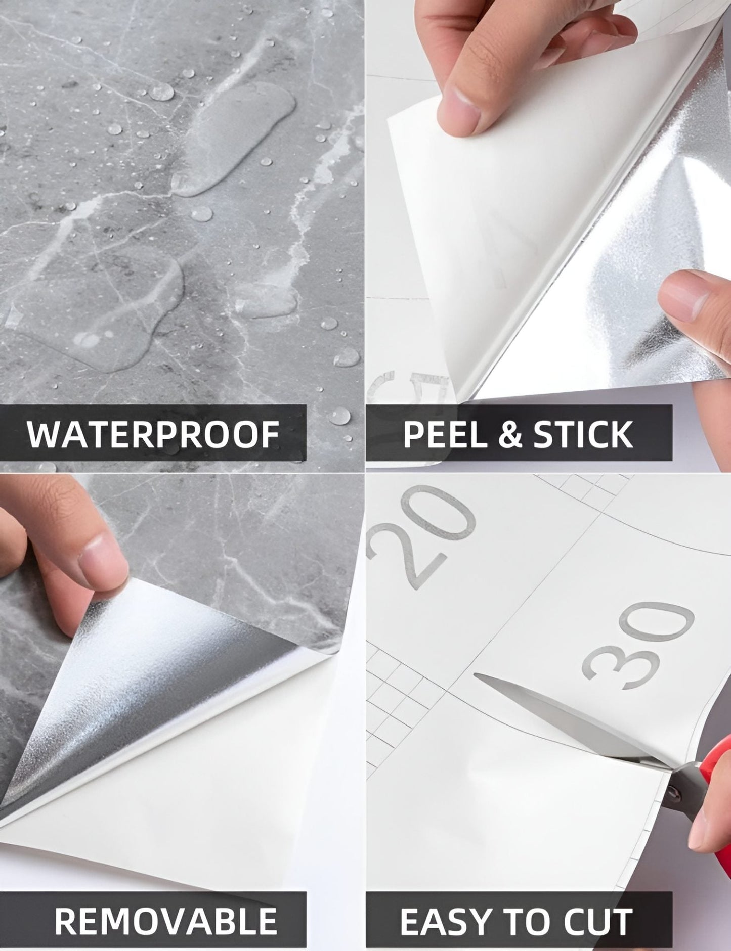 Waterproof & Heat Resistant Marble Sheet (size 60x200 CM)