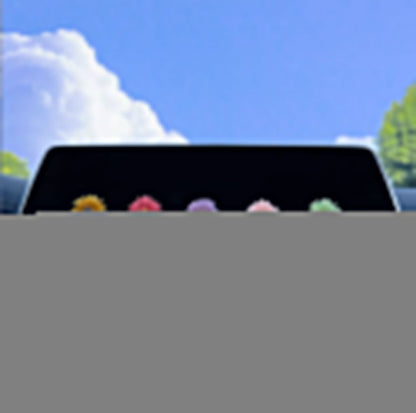 Multi color Sunflower Car Dashboard Decor Pack of 5