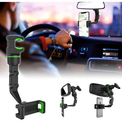 Multifunctional Rearview Mirror Phone Holder