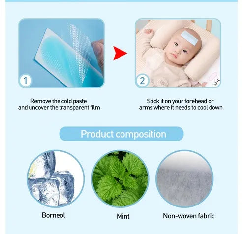 COOLING PATCHES FOR FEVER DOWN  pack of 6