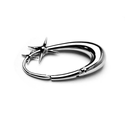 Star Sparkle Oval keychain