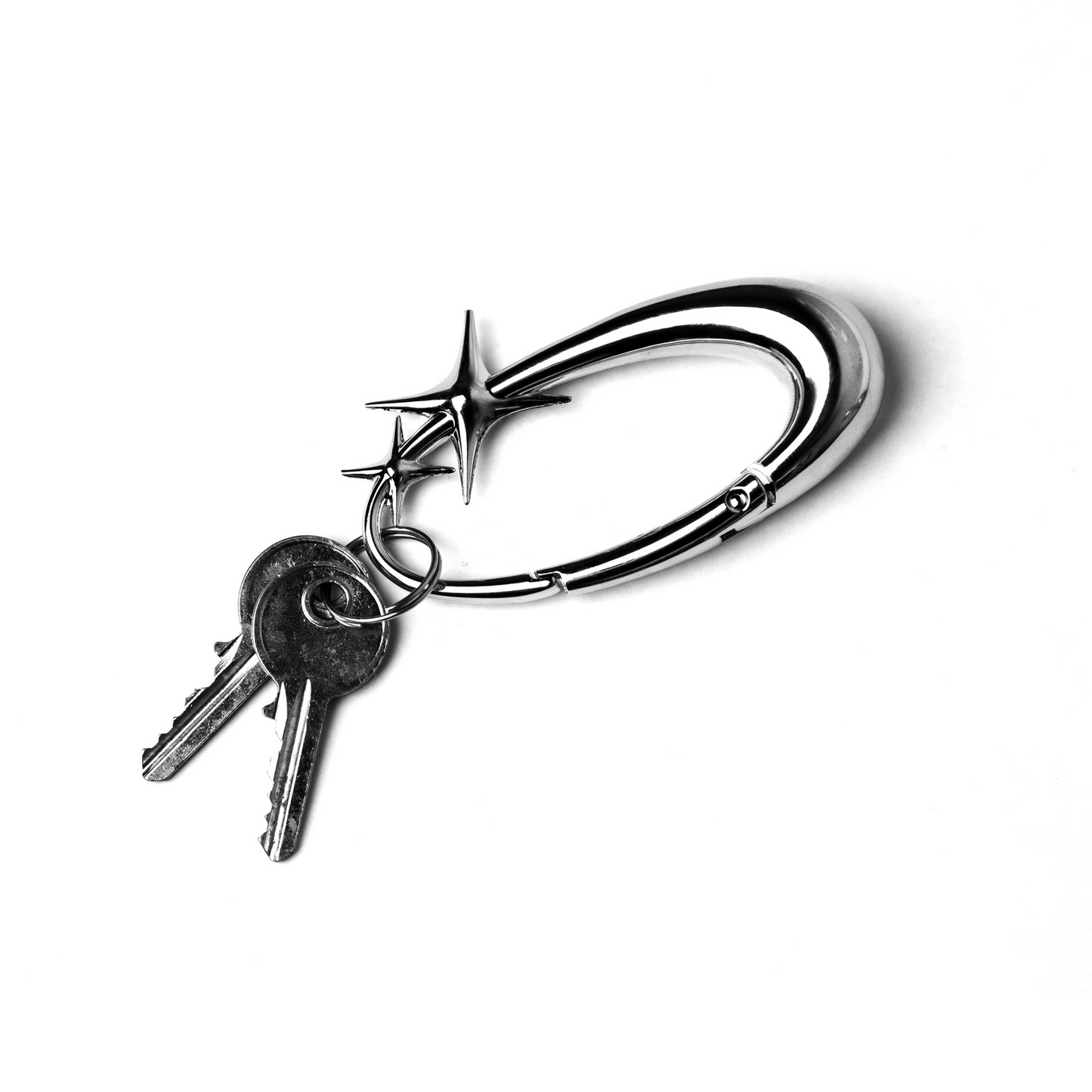 Star Sparkle Oval keychain