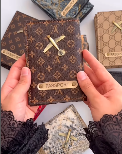 Premium Passport Cover with Metal Logo