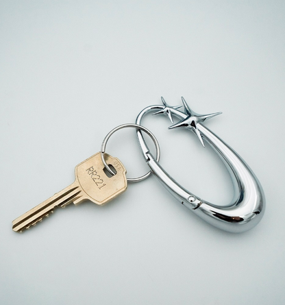 Star Sparkle Oval keychain