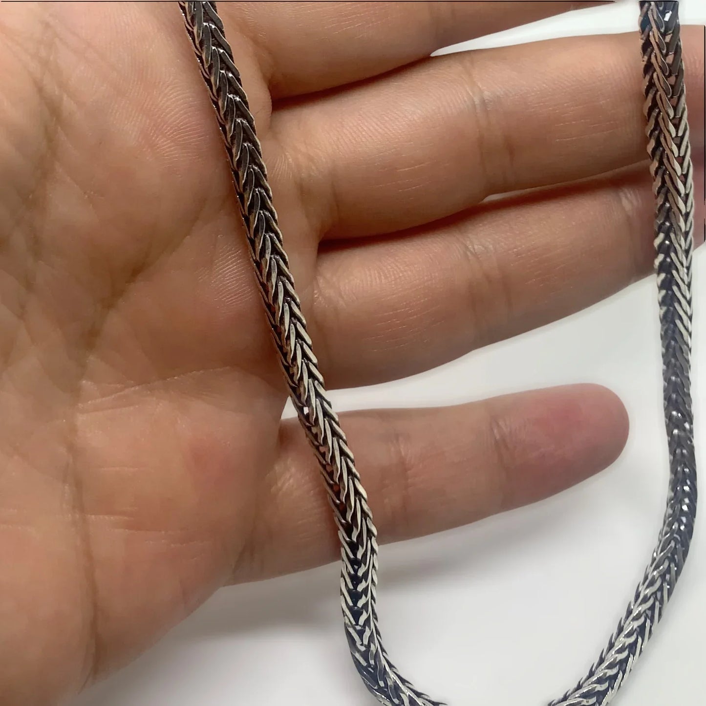 Sterling Silver Foxtail Chain