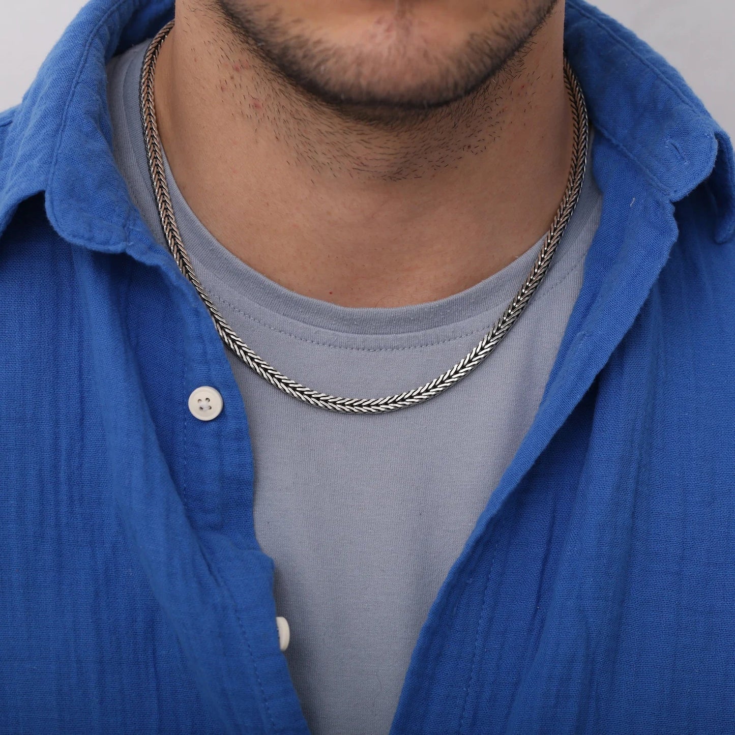 Sterling Silver Foxtail Chain