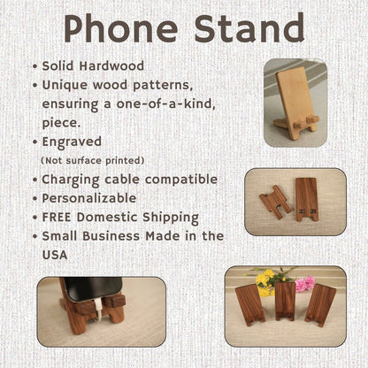 WOODEN MOBILE PHONE STAND