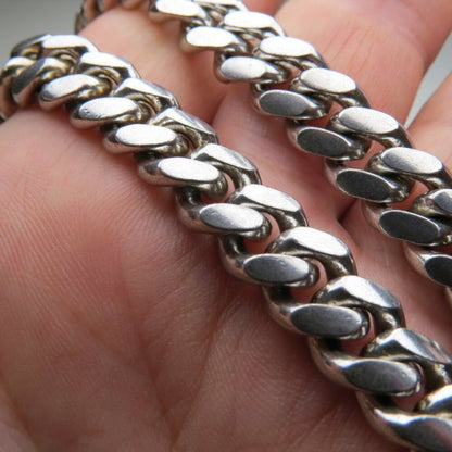 Silver Diamond Cut Cuban Neck Chain