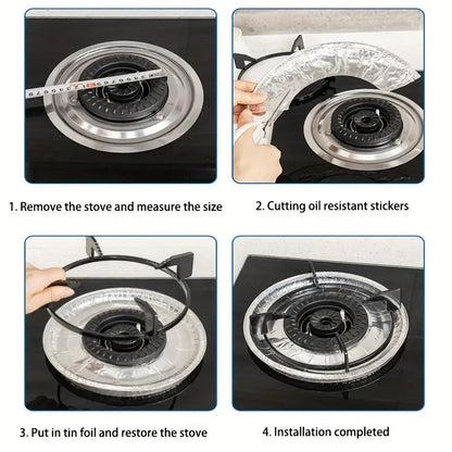 Aluminium Stove Protector - 10 Pcs