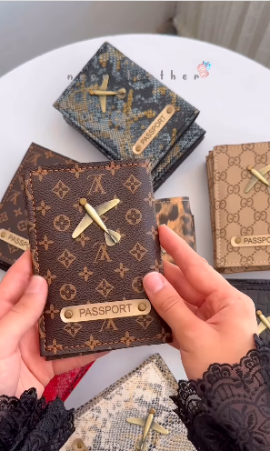 Premium Passport Cover with Metal Logo